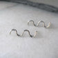 Silver Snake Earrings – Solid Sterling Serpent Studs for Bold Style