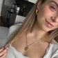 Bloom Affirmation Necklace – Gold Pendant with Positive Engraving