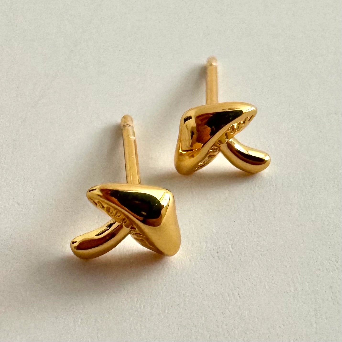 Mushroom Stud Earrings – Whimsical Mini Silver Posts