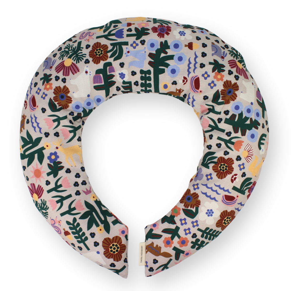 Lavender Neck Wrap, Cream Floral