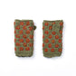 Anaya Handwarmers – Wool Knit with Floral Embroidery: Faded Denim
