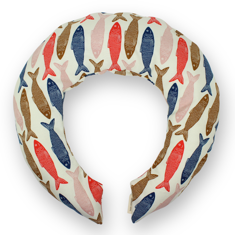 Lavender Neck Wrap, Cream Floral