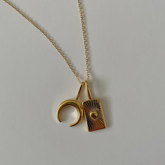 Affirmation Necklace – “I Am One Of A Kind” Gold Pendant