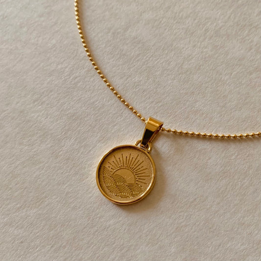 Sun Necklace – Soleil Gold Pendant Symbolizing Light & Energy