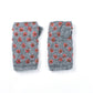 Anaya Handwarmers – Wool Knit with Floral Embroidery: Mint