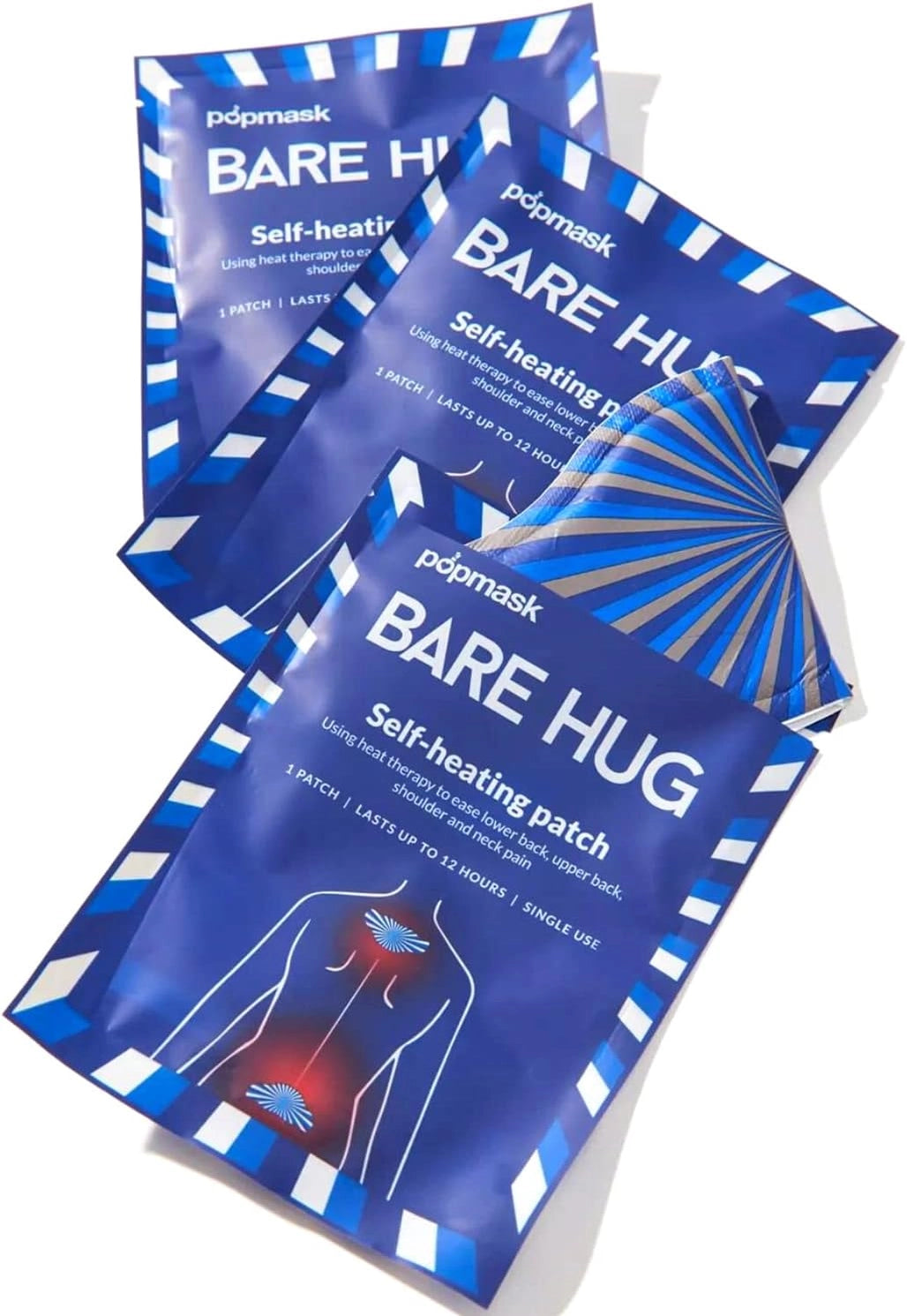 Bare Heart Large Heat Therapy Patches (3 Pack)