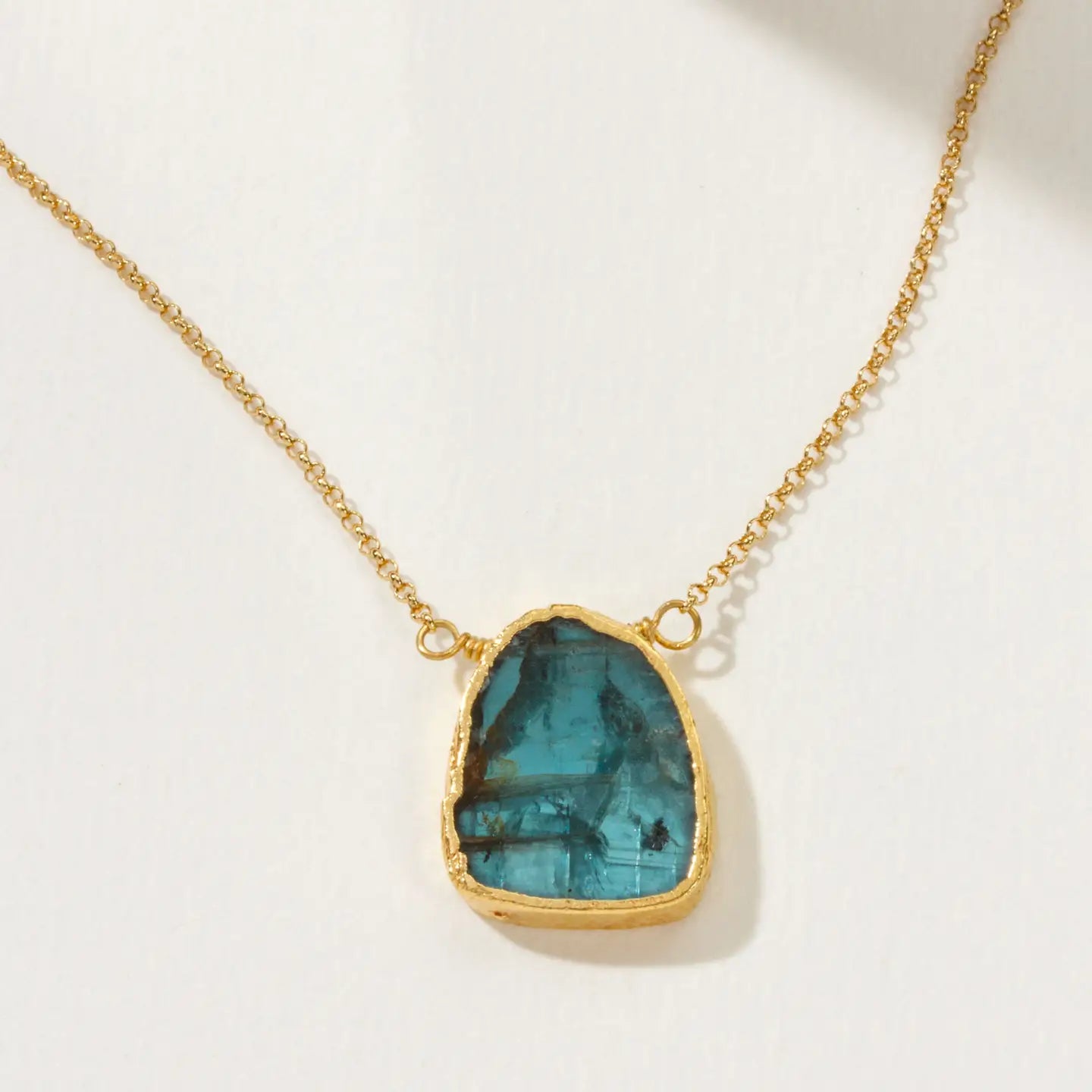 Kyanite Necklace – Earth, Wind & Fire Genuine Stone Pendant