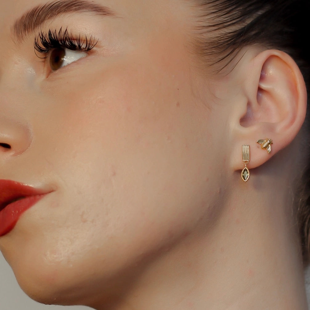 Bee Stud Earrings – Gold Mini Posts