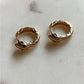 Gavin Snake Huggies - Gold Hoop Earrings