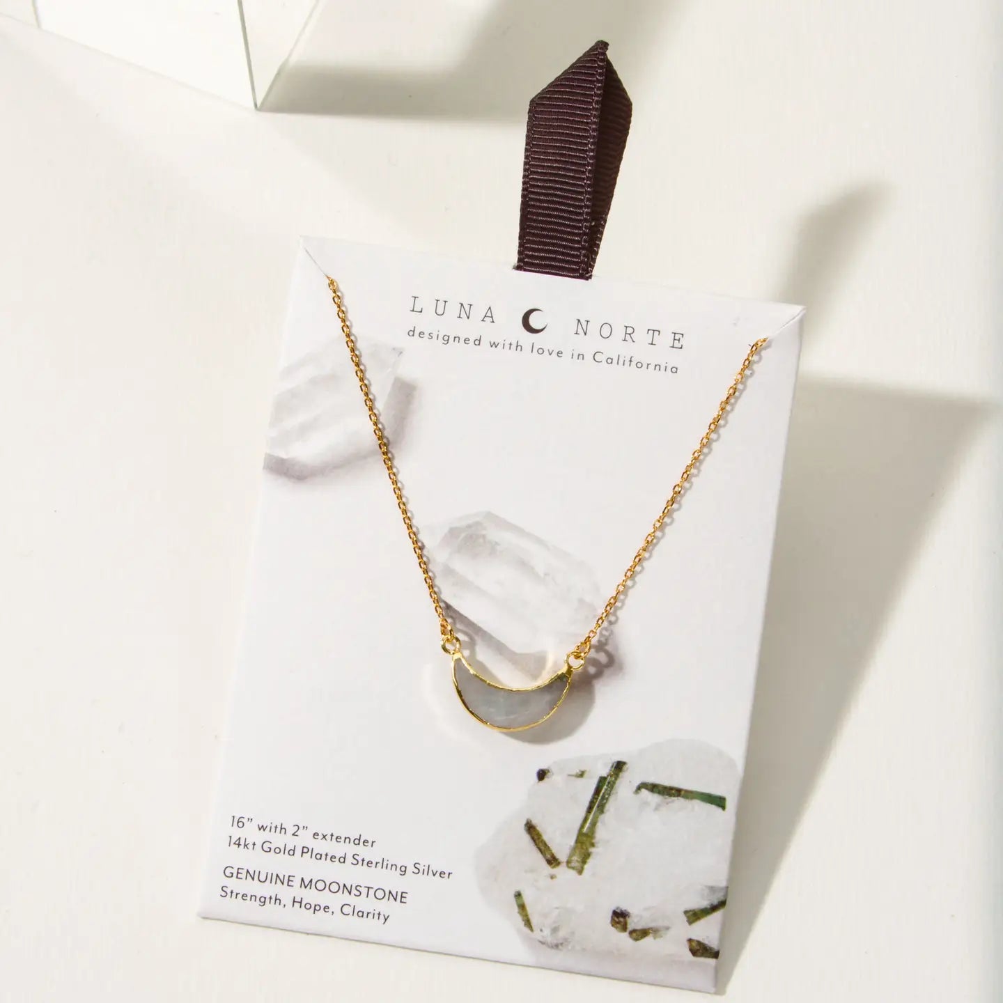 Silver Eclipse Moonstone Necklace