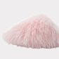 Faux fur closed toe slippers
