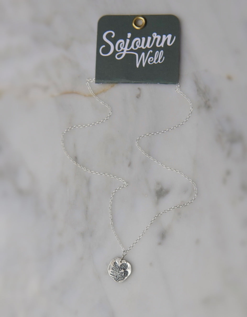Silver Fern Necklace – Solid Sterling Pendant Inspired by Nature