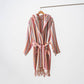 Pompom Bathrobe Handloom Turkish Cotton Resort Heavy Luxury: S-M