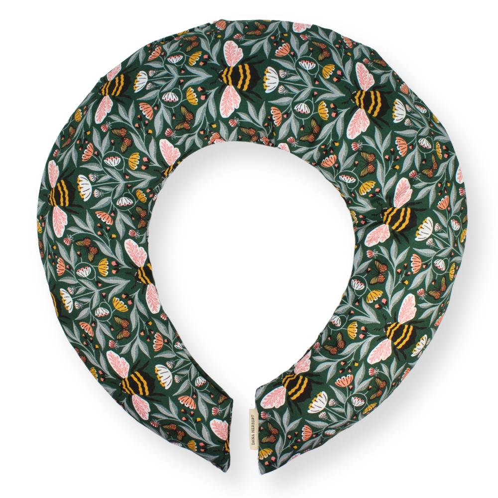 Lavender Neck Wrap, Cream Floral