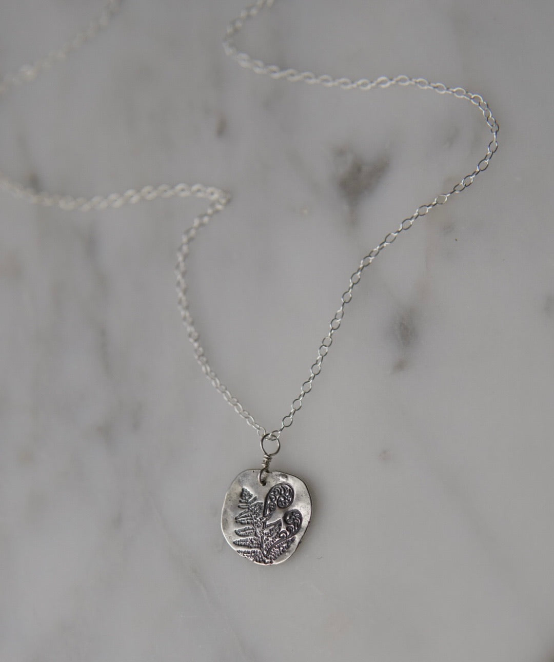 Silver Fern Necklace – Solid Sterling Pendant Inspired by Nature