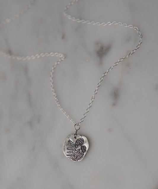 Silver Fern Necklace – Solid Sterling Pendant Inspired by Nature