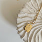 Bloom Affirmation Necklace – Gold Pendant with Positive Engraving
