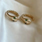Gavin Snake Huggies - Gold Hoop Earrings