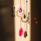 Teardrop Crystal Agate Suncatcher Hanging Aquamarine