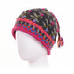 Verbier Floral Wool Beanie Hat with Embroidery: Charcoal