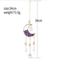 Moon Suncatcher Crystal Prism Amethyst