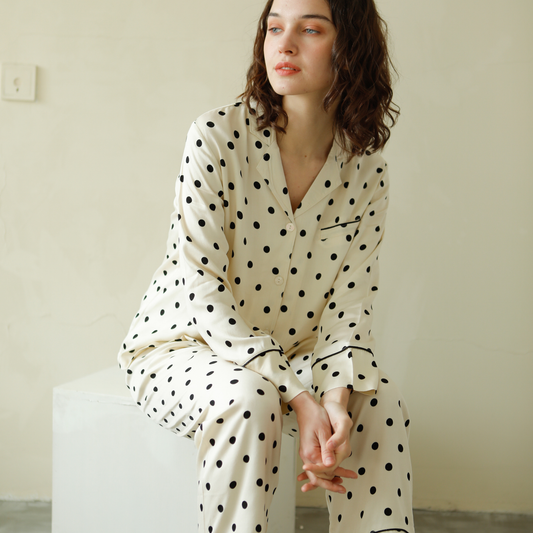 Polka dot pajama set