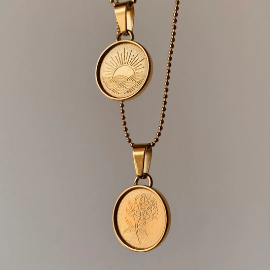 Sun Necklace – Soleil Gold Pendant Symbolizing Light & Energy