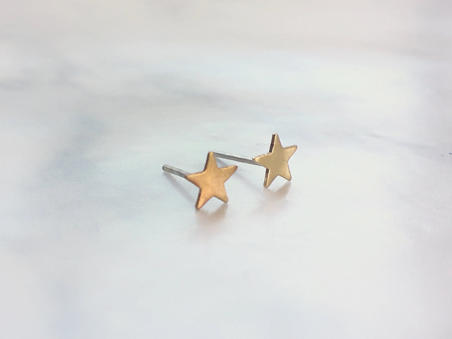 Moon and Star Stud Earrings
