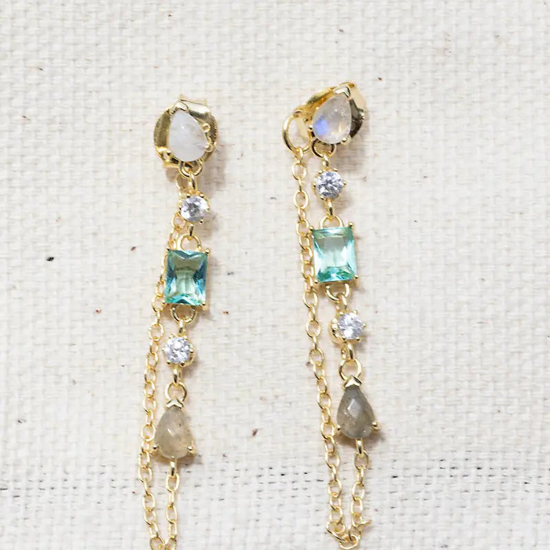 Droplet Earrings- Paraiba
