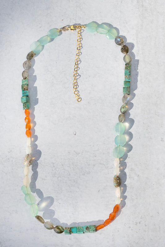 Collage Necklace- Tequila Sunrise