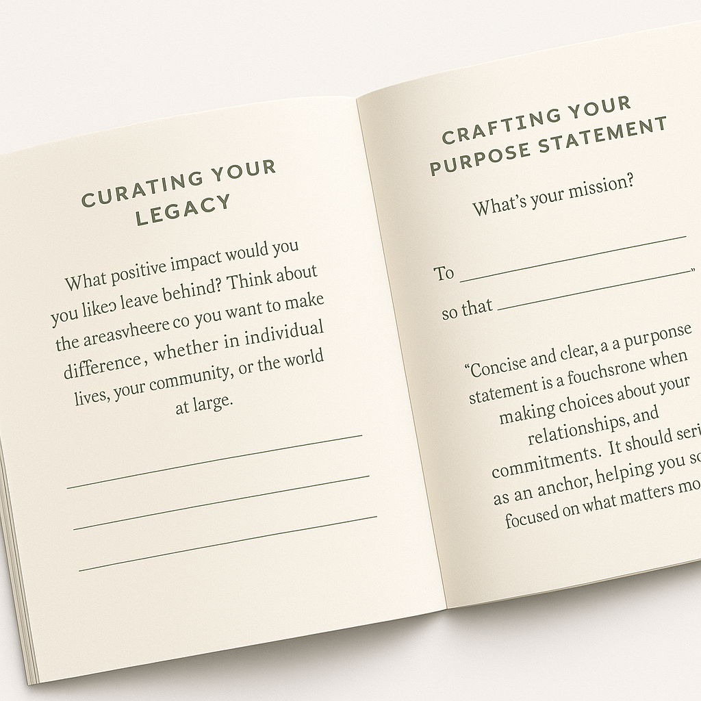 Find Your Purpose Journal (Ikigai Workbook Printable PDF): Values, Energy Audit, Experiments & Career Alignment