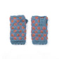Anaya Handwarmers – Wool Knit with Floral Embroidery: Mint