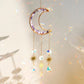 Moon Suncatcher Crystal Prism Amethyst