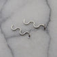 Silver Snake Earrings – Solid Sterling Serpent Studs for Bold Style