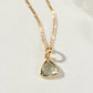 Prasiolite Bermuda Triangle Dainty Collar Necklace
