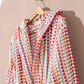 Pompom Bathrobe Handloom Turkish Cotton Resort Heavy Luxury: S-M