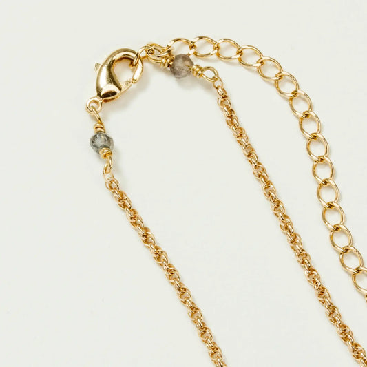 Silver Eclipse Moonstone Necklace