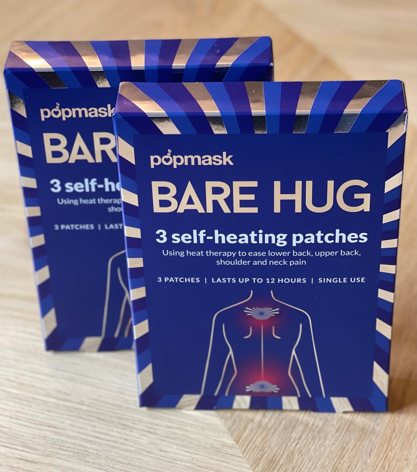 Bare Heart Large Heat Therapy Patches (3 Pack)
