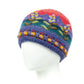 Chloe Wool Hat – Hand-Embroidered Floral Knit Beanie: Grey