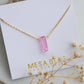 Rose Quartz Necklace – Healing Crystal Pendant on Chain
