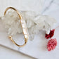 Wire Wrapped Quartz Crystal Bracelet