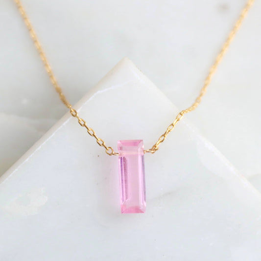 Rose Quartz Necklace – Healing Crystal Pendant on Chain