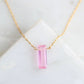 Rose Quartz Necklace – Healing Crystal Pendant on Chain