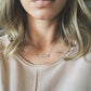 White Bar Necklace – Minimalist Stone Pendant for Everyday Style